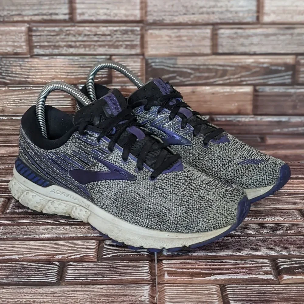 Brooks adrenaline 19 Run Purple and Grey- Women’s 8
